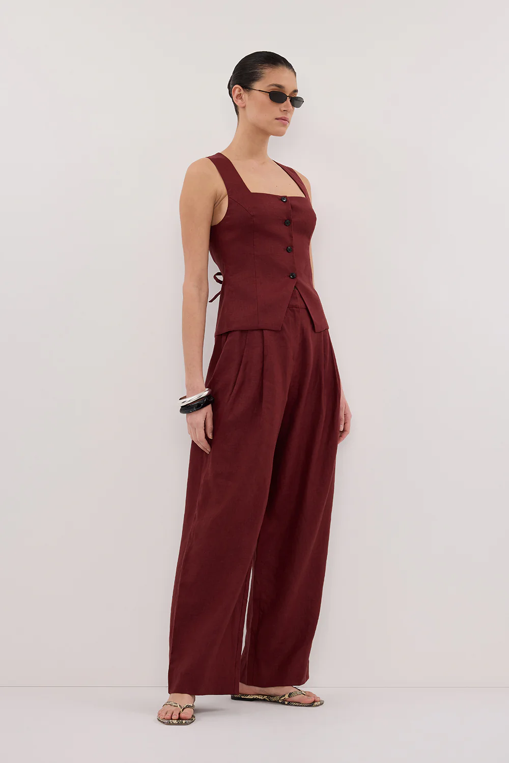 FRAN SAHARA LINEN VEST - Gamepaces