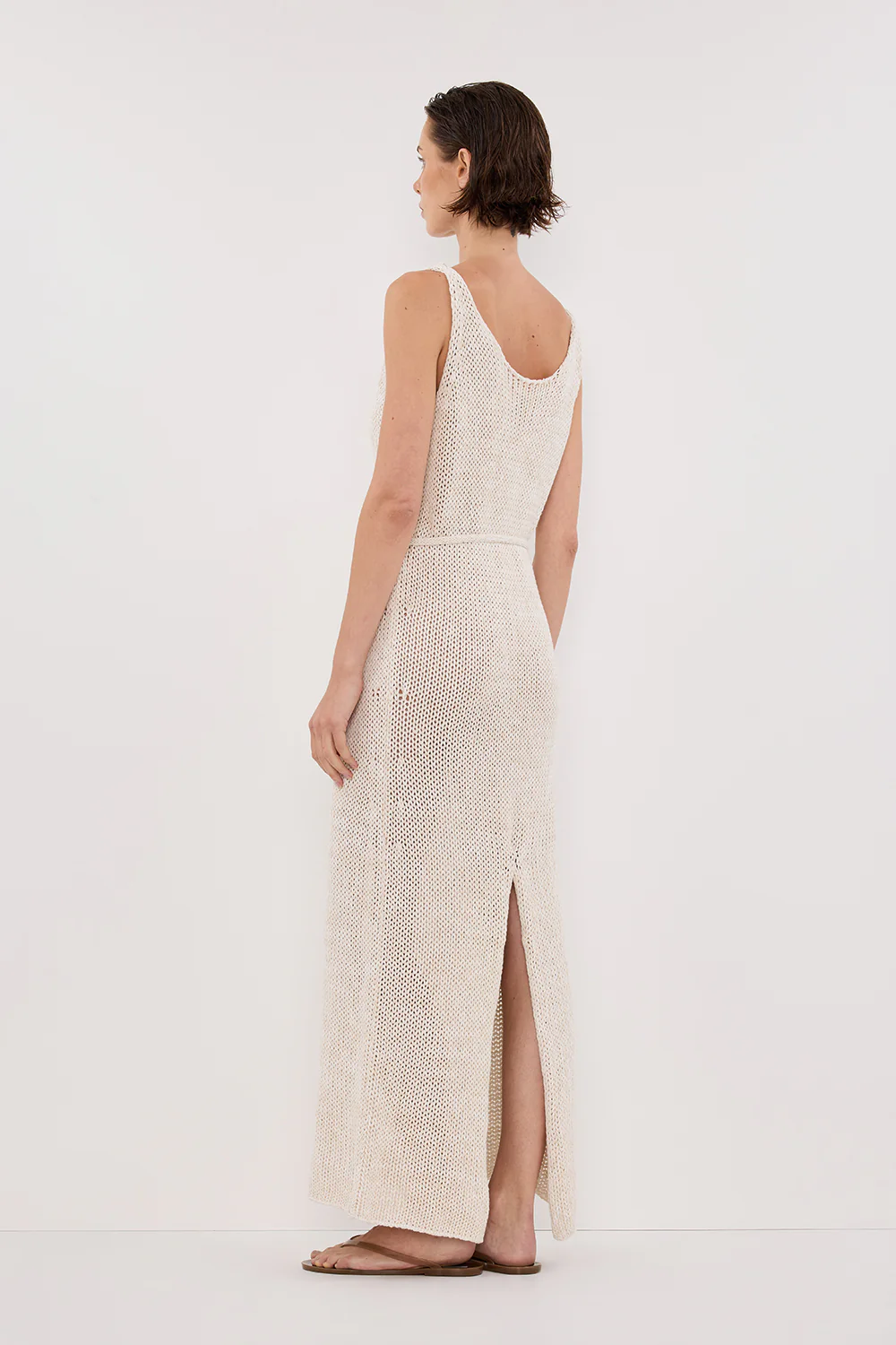 HEIDI CREAM MARLE KNIT MAXI DRESS - Gamepaces