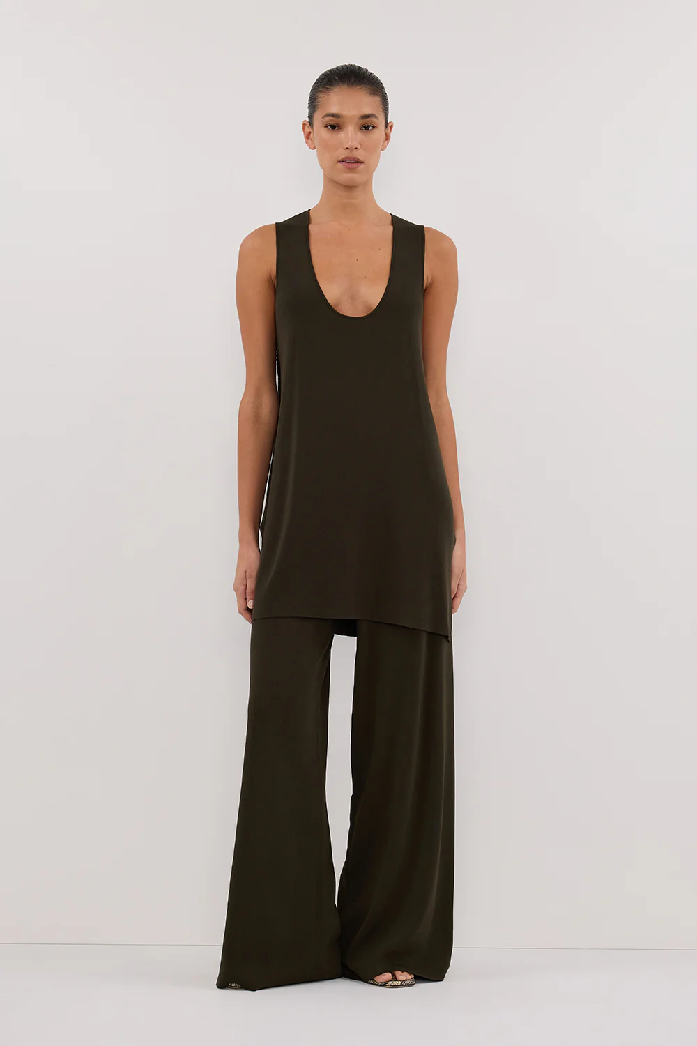 RAY FOREST WIDE LEG KNIT PANT - Gamepaces