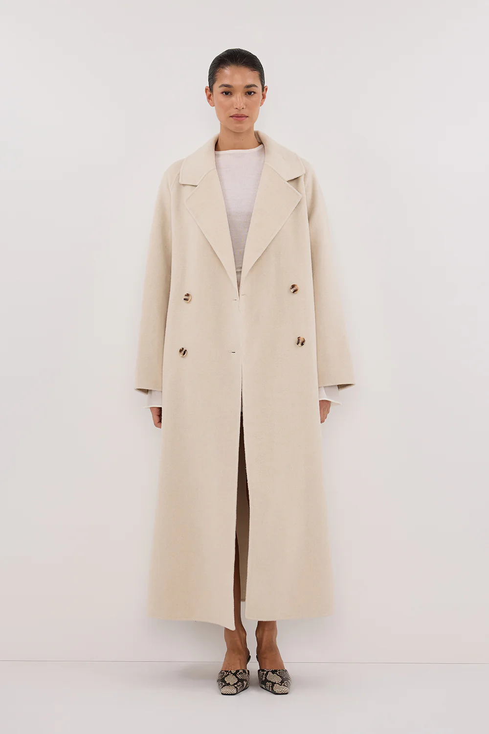 YORK BONE OVERSIZED WOOL COAT - Gamepaces