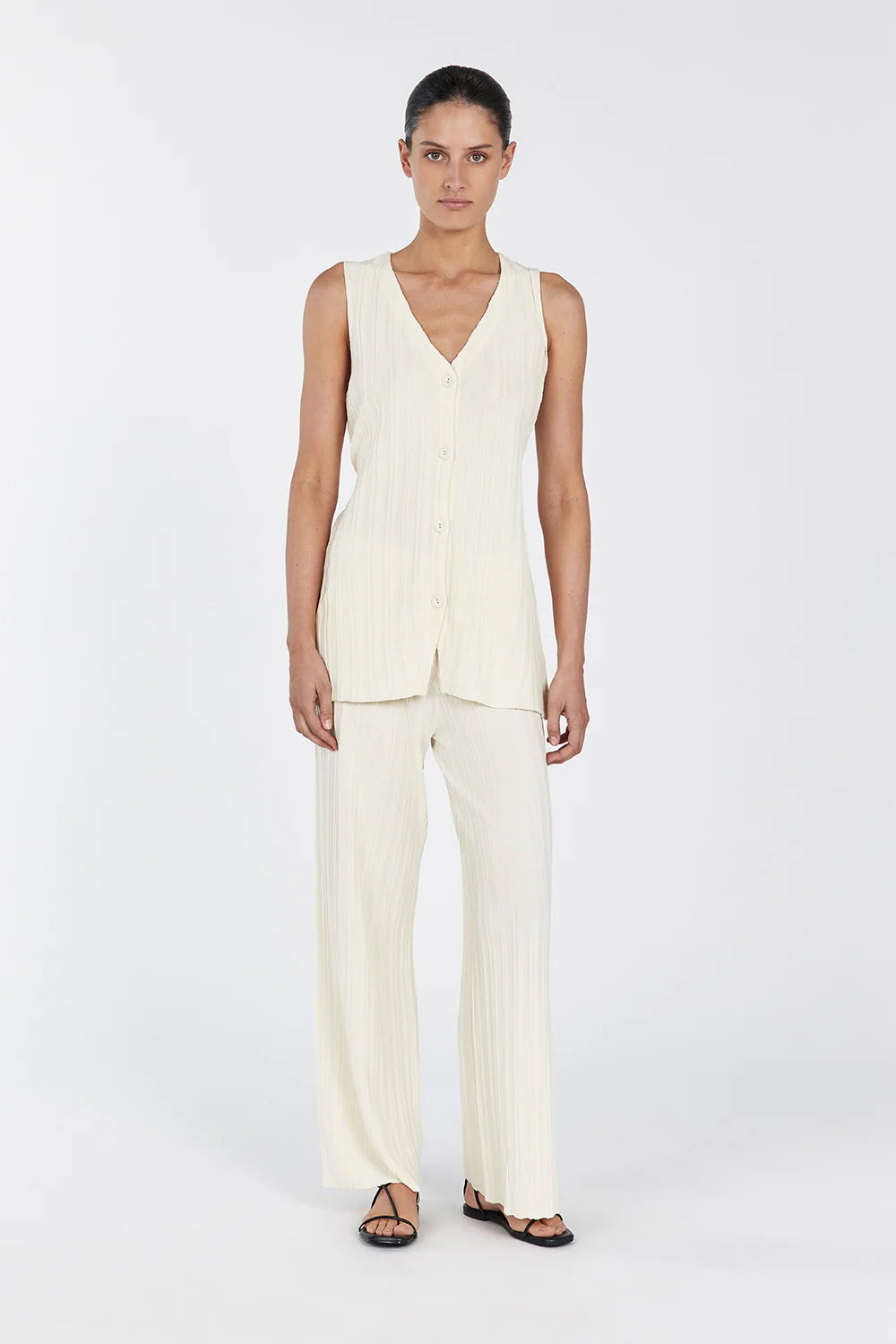 SYLVIA CREAM KNIT PANT - Gamepaces