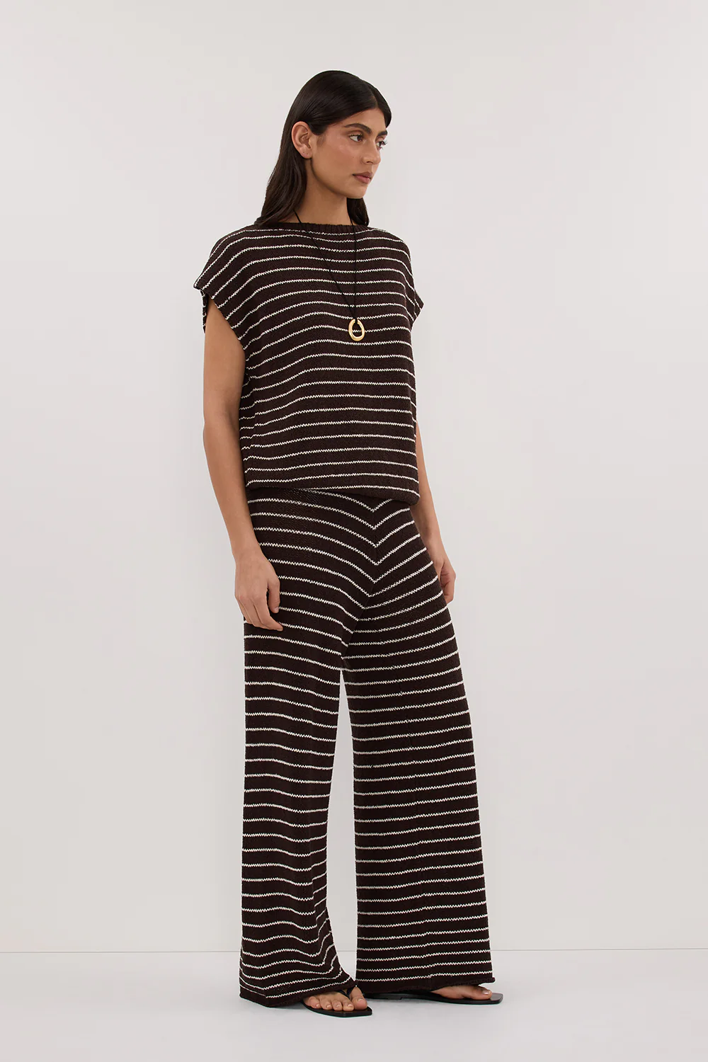 ASPEN CHOC STRIPE KNIT PANT - Gamepaces