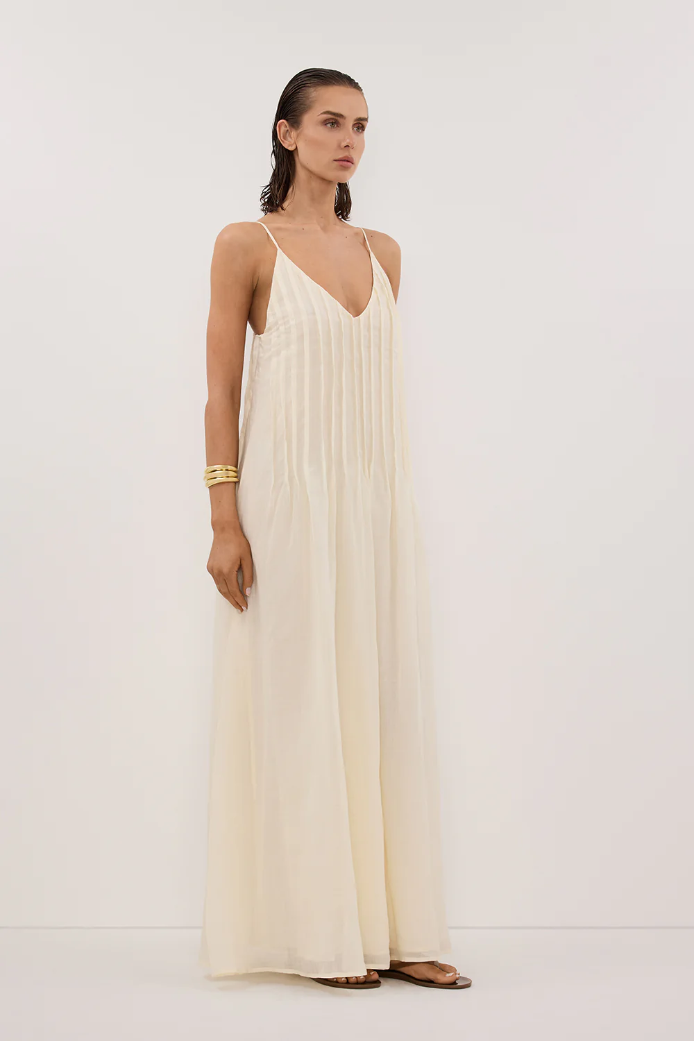 TAHLIA STRAW RAMIE MAXI DRESS - Gamepaces
