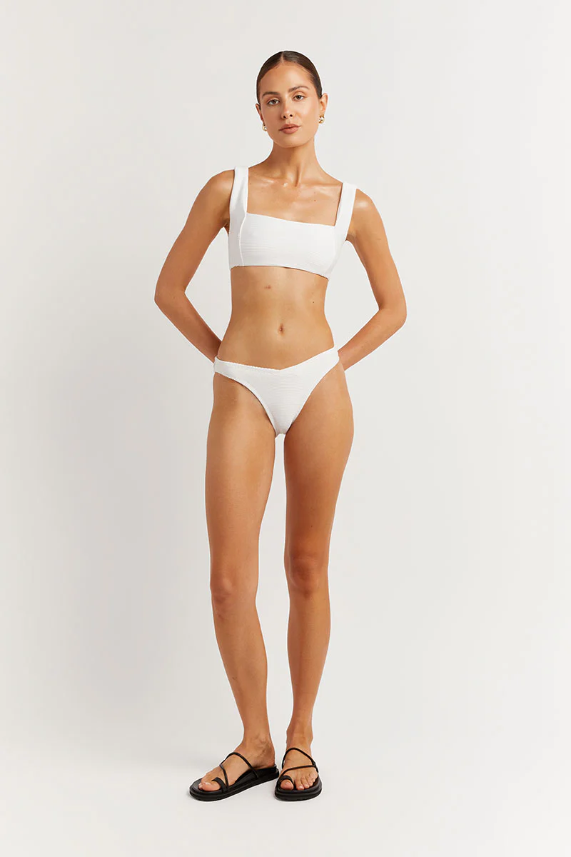 LOLA WHITE V WAIST BRIEF - Gamepaces
