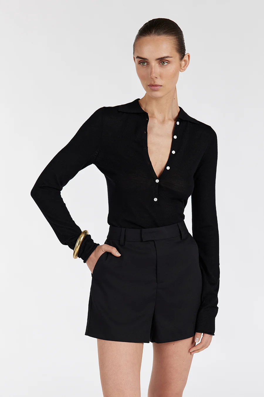 BIANCO BLACK SHORT - Gamepaces