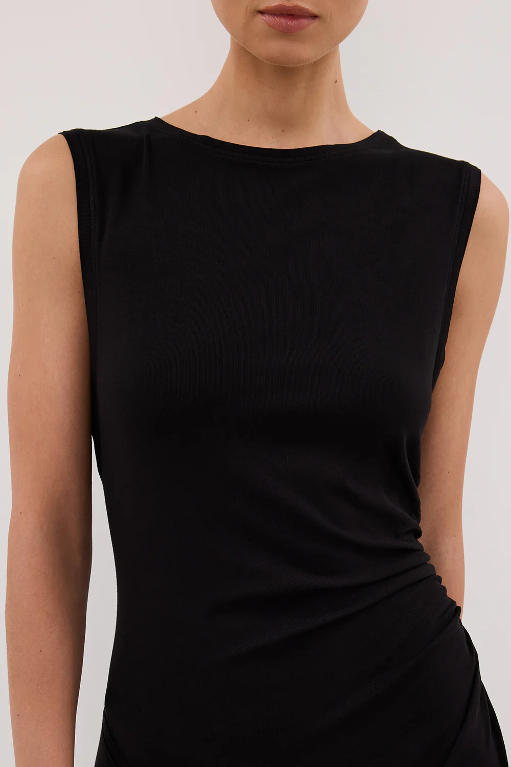 HADLEY BLACK SLEEVELESS KNIT MAXI DRESS - Gamepaces