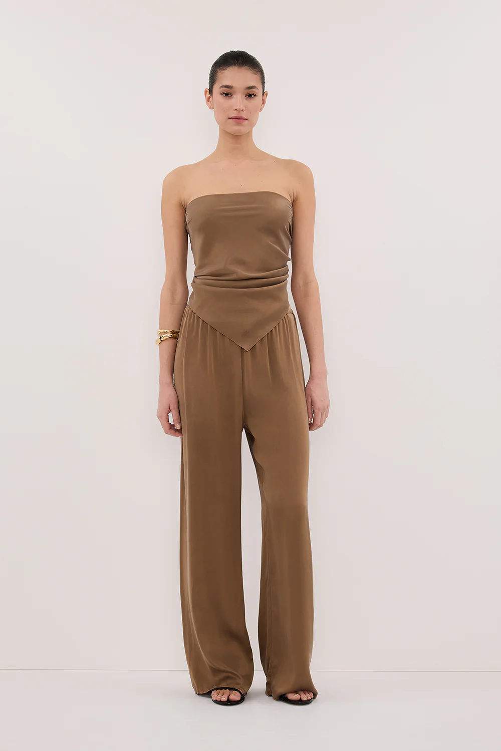 PERCY CHESTNUT SILK PANT - Gamepaces