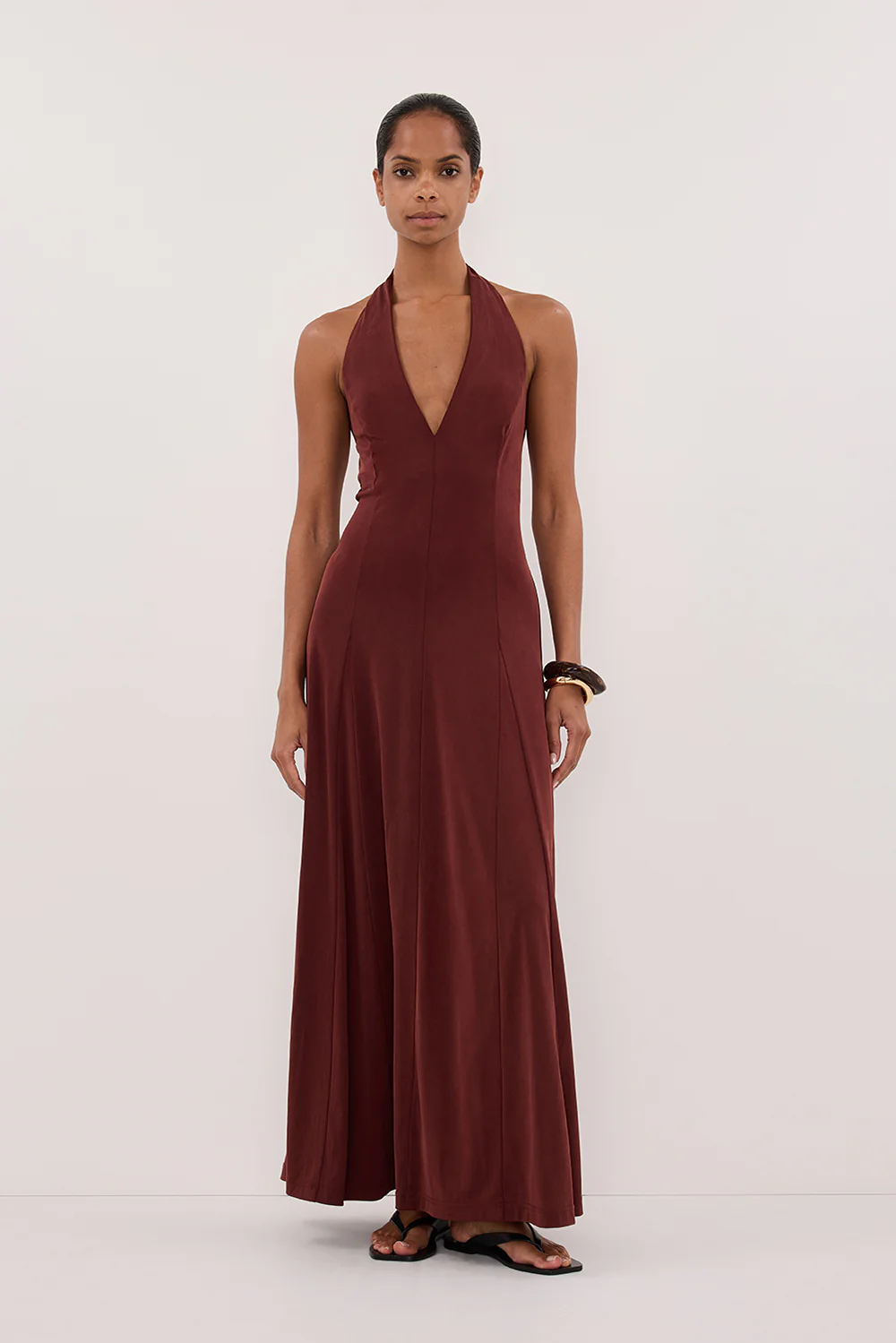 LYNN SAHARA HALTER MIDI DRESS - Gamepaces