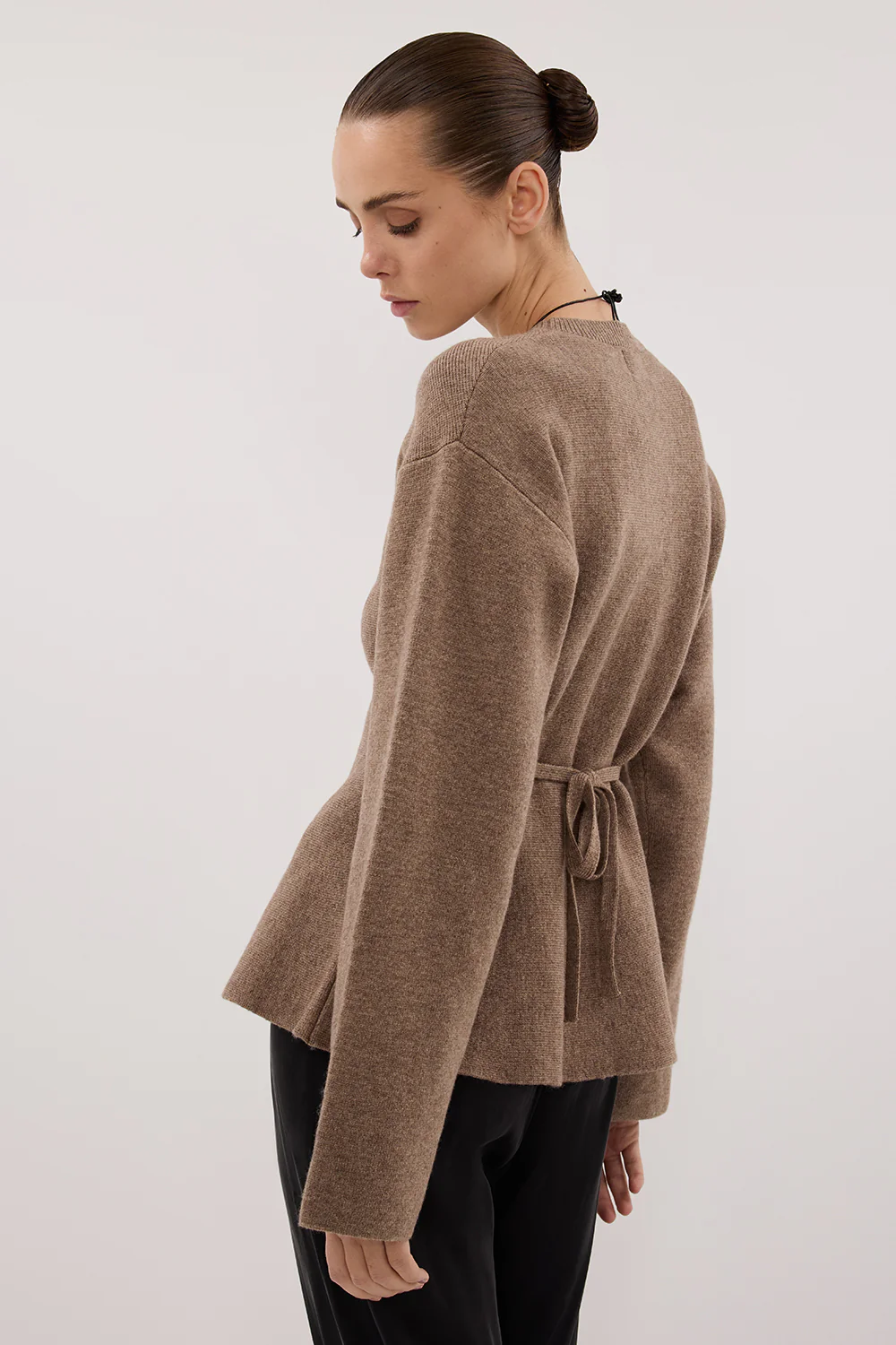 LANIE CHOC LONG SLEEVE KNIT TOP - Gamepaces