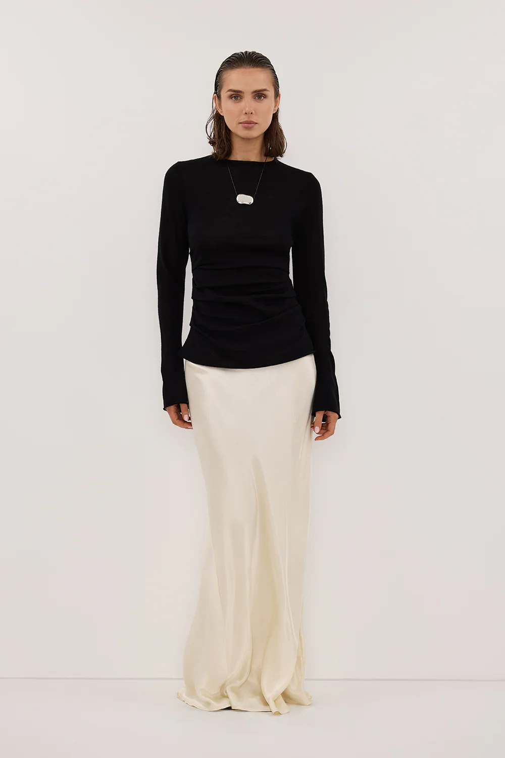 NICO BLACK MERINO KNIT TOP - Gamepaces