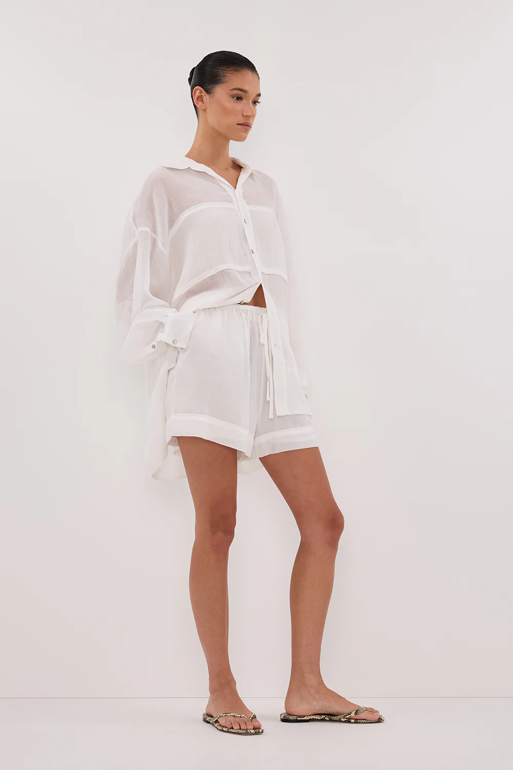 KAI WHITE RAMIE SHORT - Gamepaces