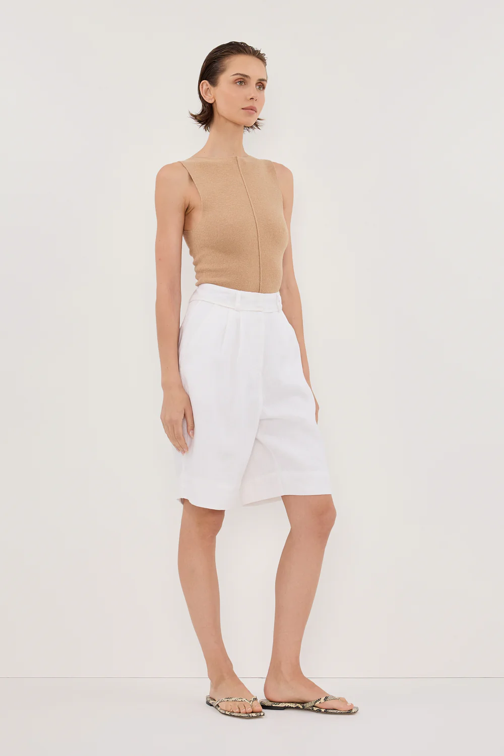 OWEN TAN BOAT NECK TOP - Gamepaces