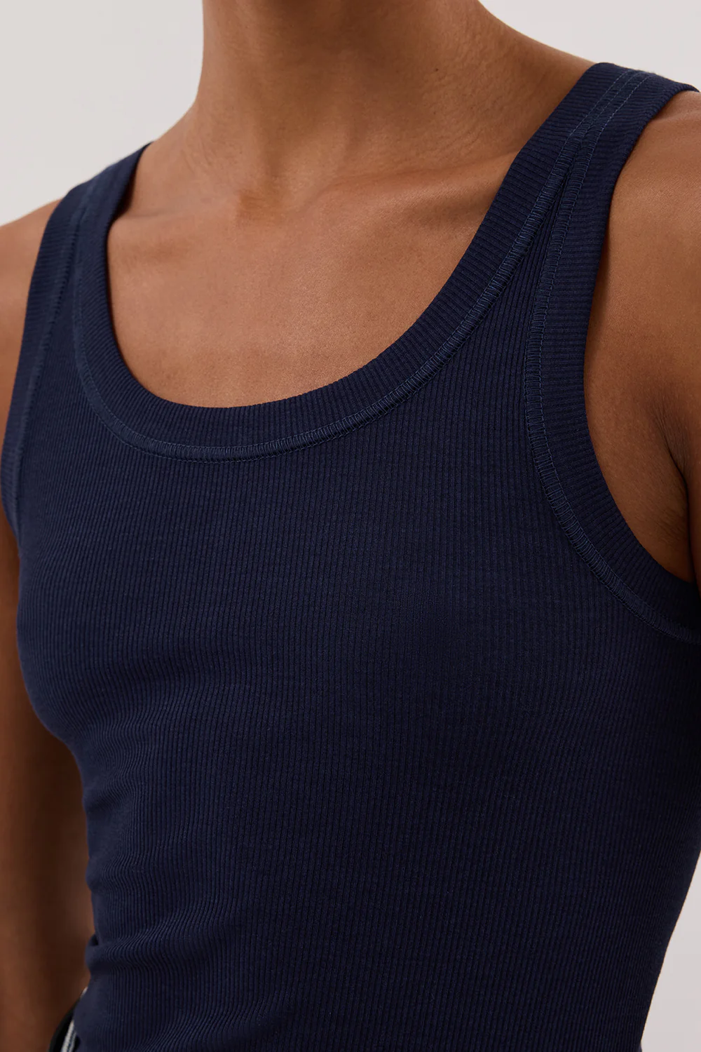 LEE NAVY KNIT TANK - Gamepaces