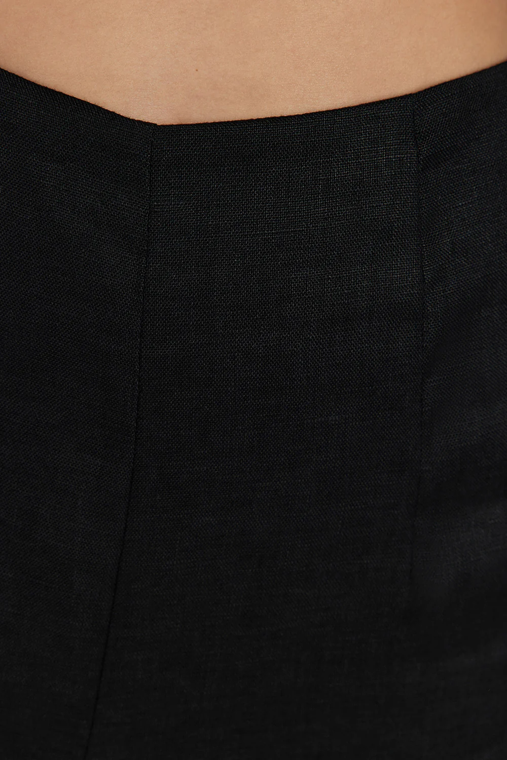 ZAHARA BLACK LINEN FRINGED PANT - Gamepaces