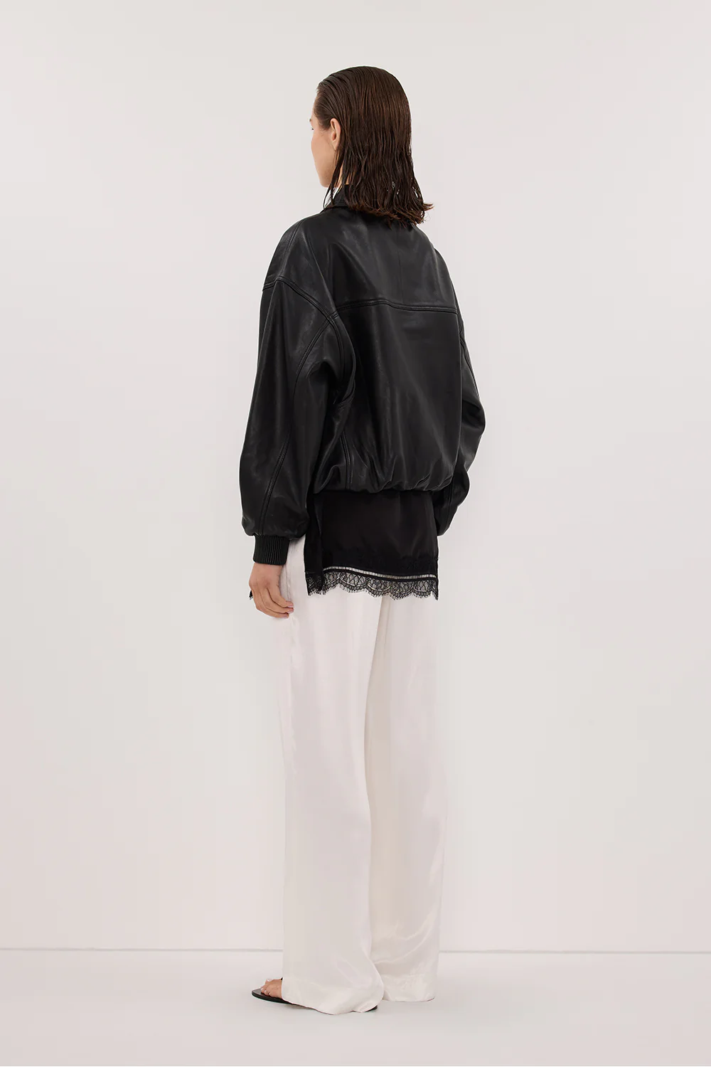 MONICA WHITE SATIN PANT - Gamepaces