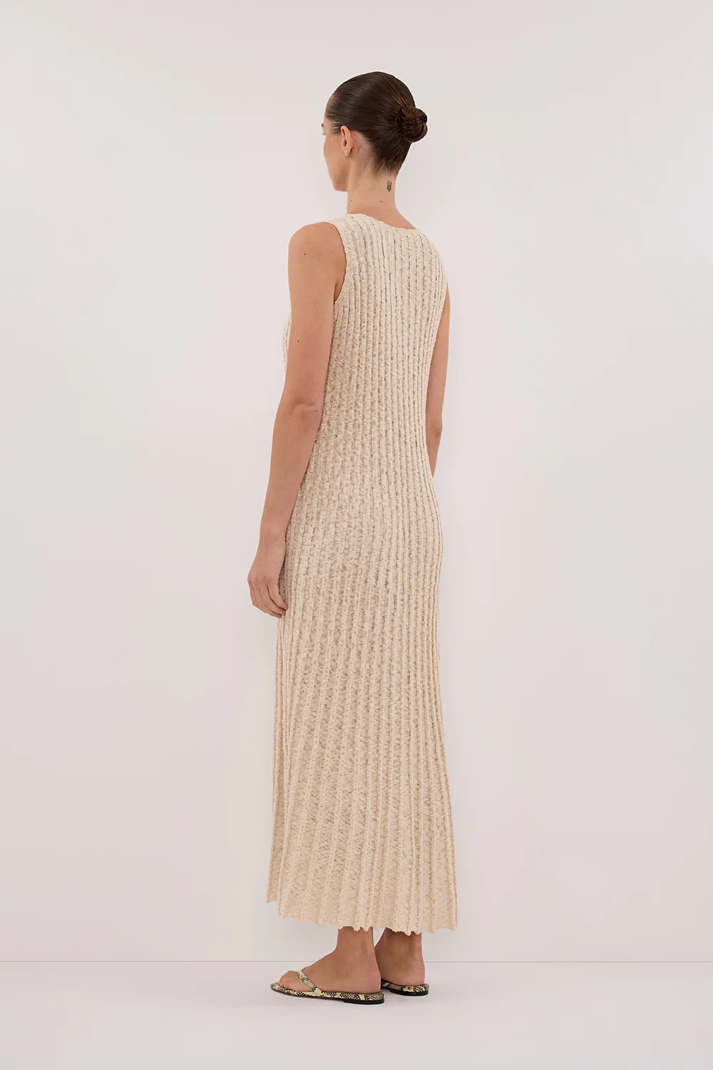 LEN NATURAL KNIT MAXI DRESS - Gamepaces