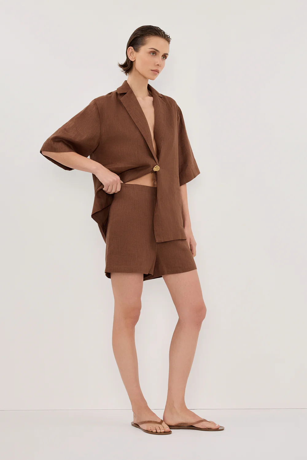 CORY FONDANT LINEN SHORT - Gamepaces