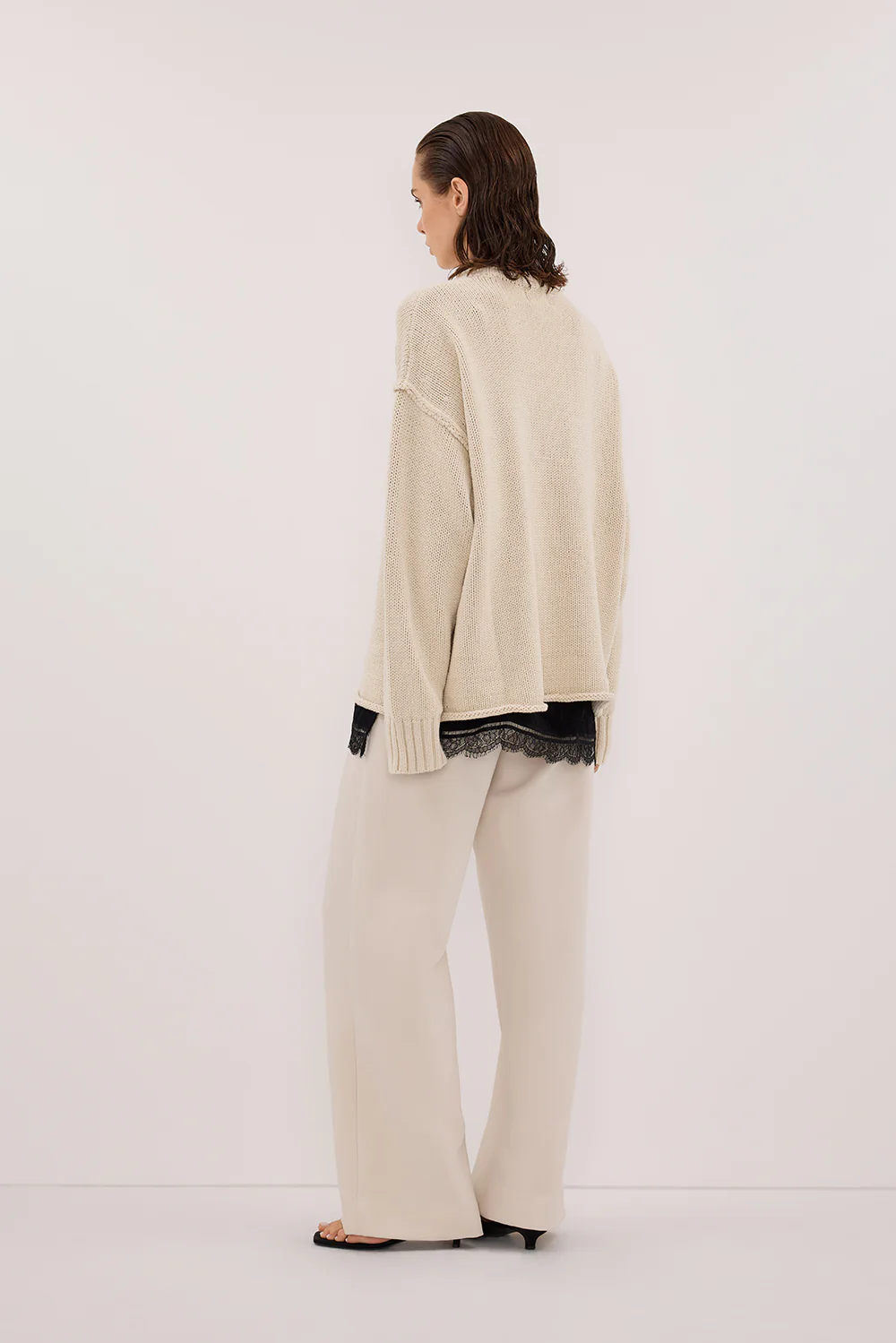 ROY PLASTER OVERSIZED LONGLINE KNIT JUMPER - Gamepaces