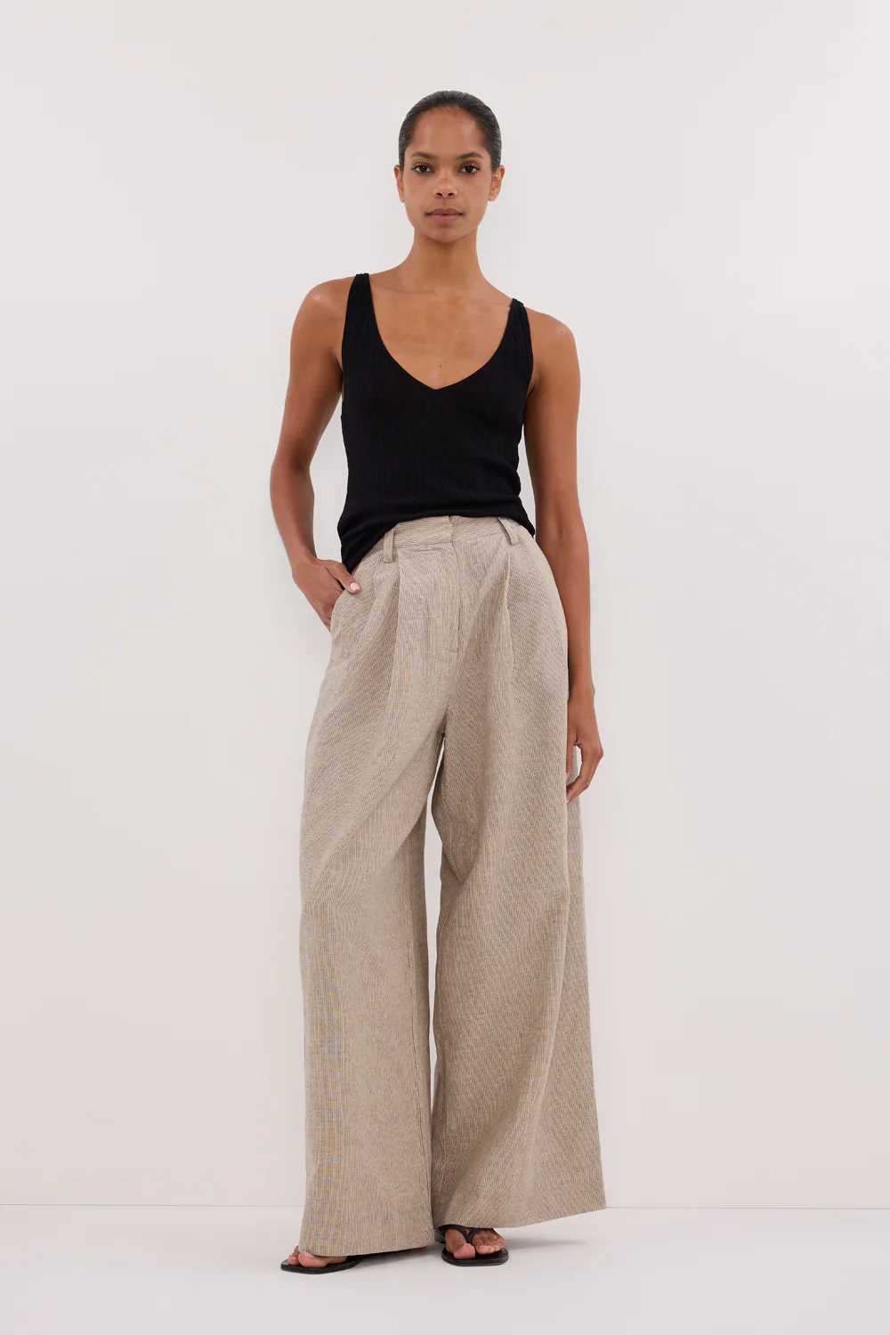 ELIAS OAT LINEN BLEND PANT - Gamepaces