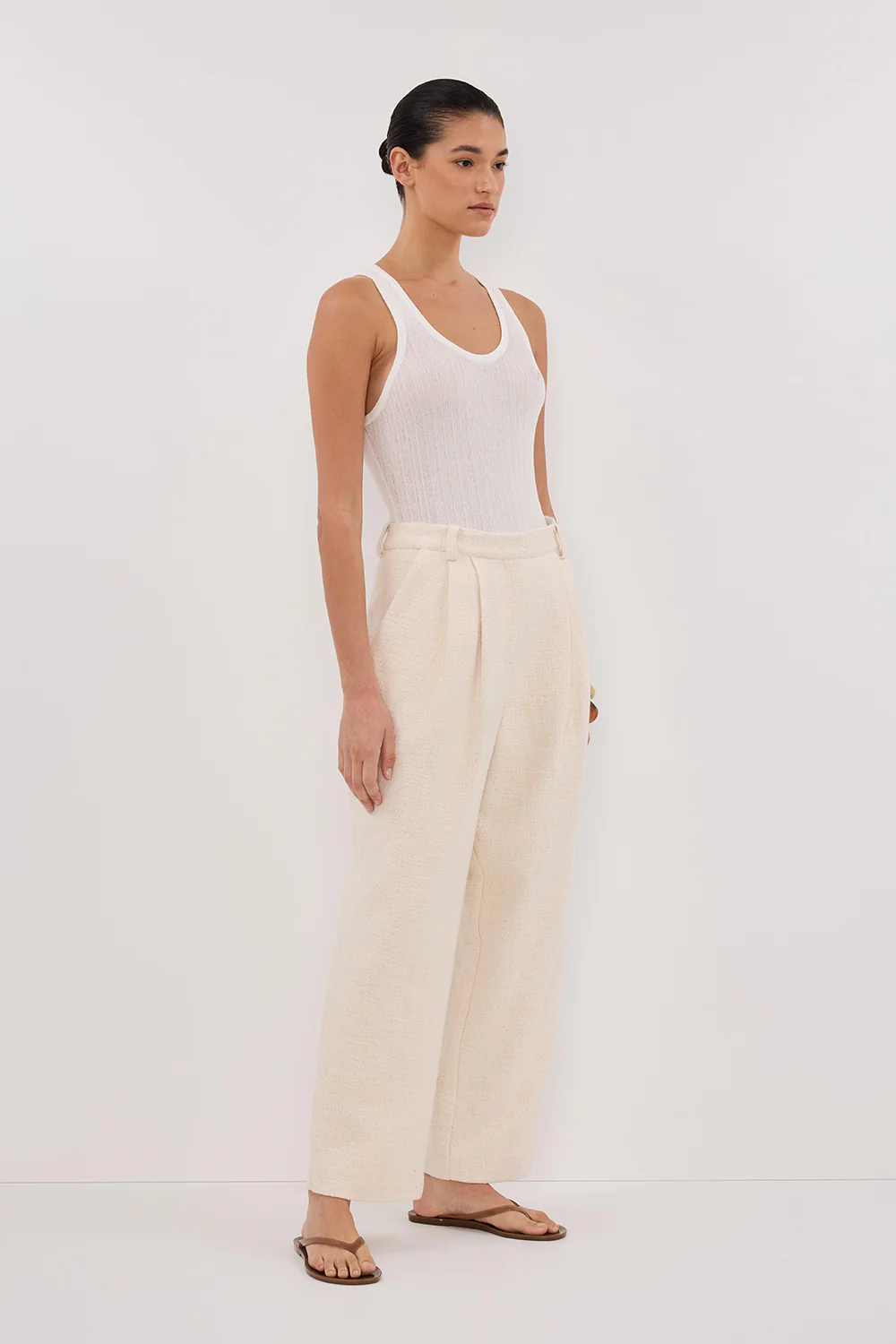 NIA NATURAL OPEN WEAVE PANT - Gamepaces