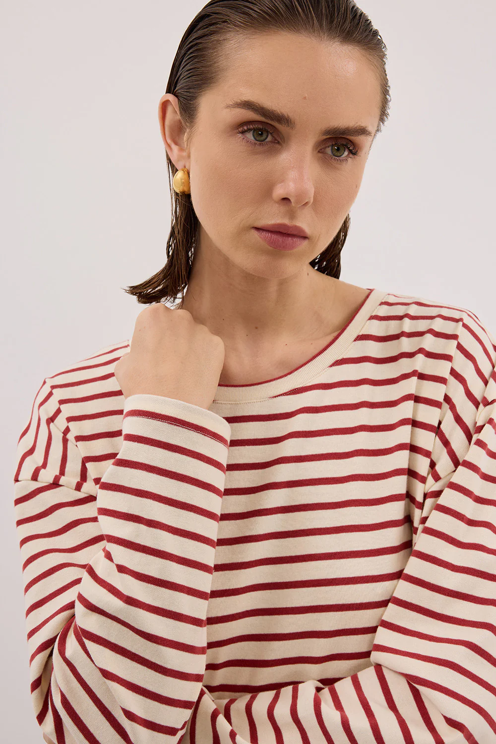 NOLA SAHARA STRIPE LONG SLEEVE TEE - Gamepaces