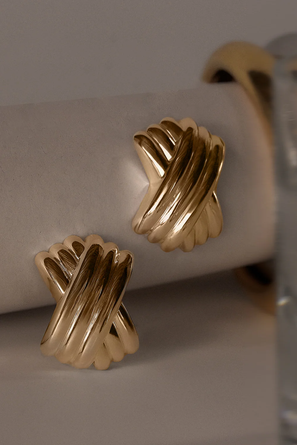 M  GA TRIPLE X GOLD EARRING - Gamepaces