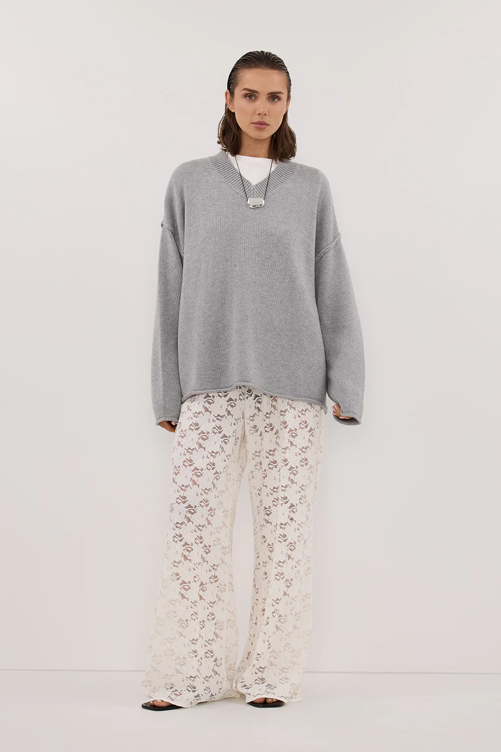 LOULA WHITE LACE PANT - Gamepaces
