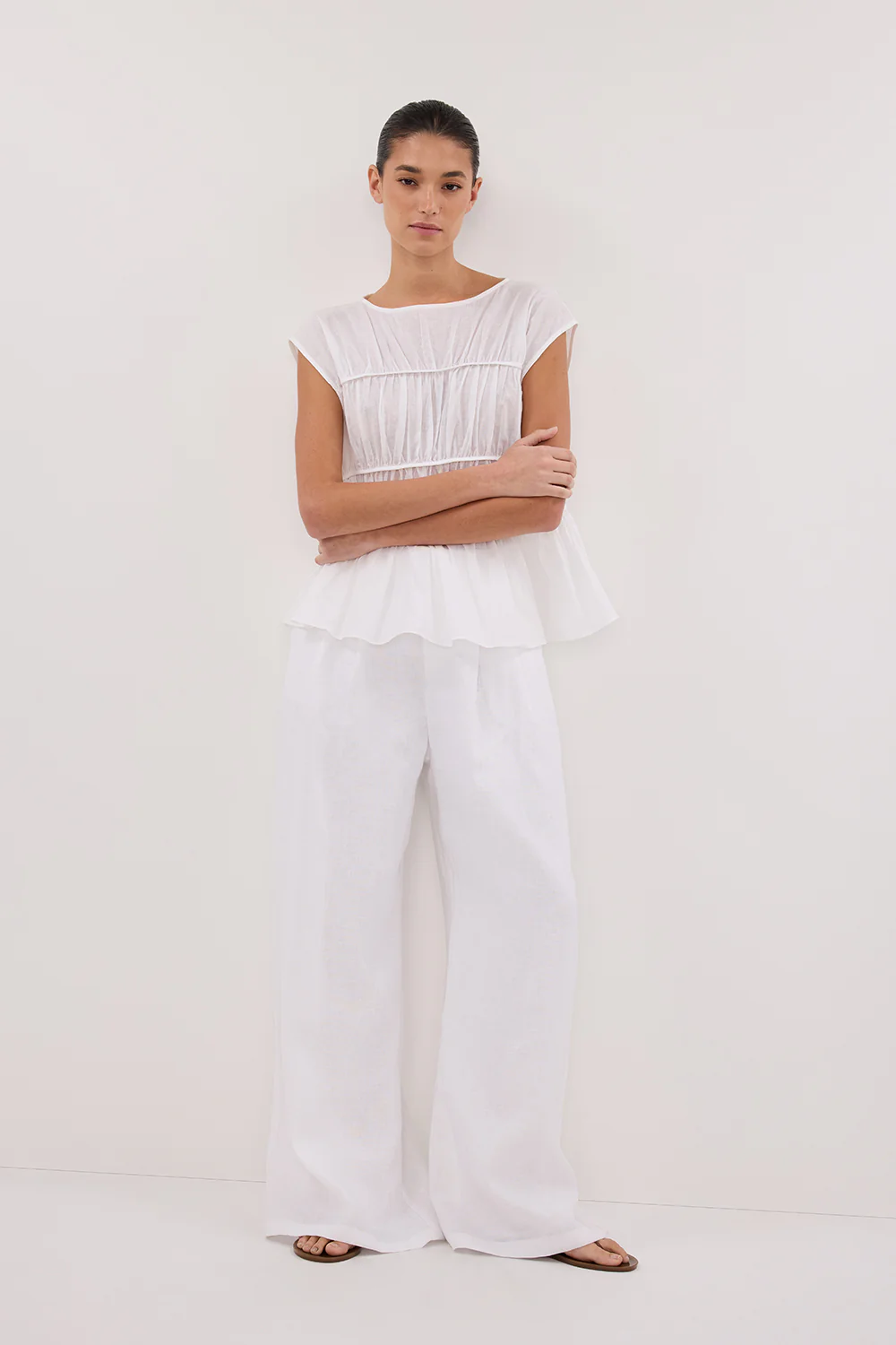 HOLDEN WHITE LINEN PANT - Gamepaces