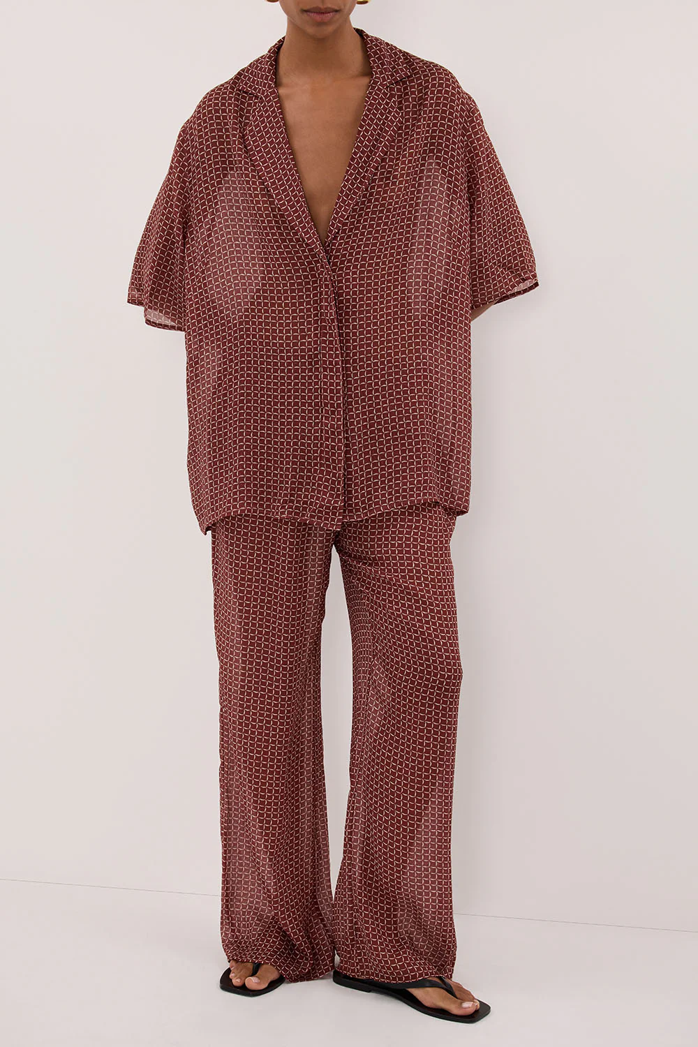 TIA SAHARA MICRO CHECK PANT - Gamepaces