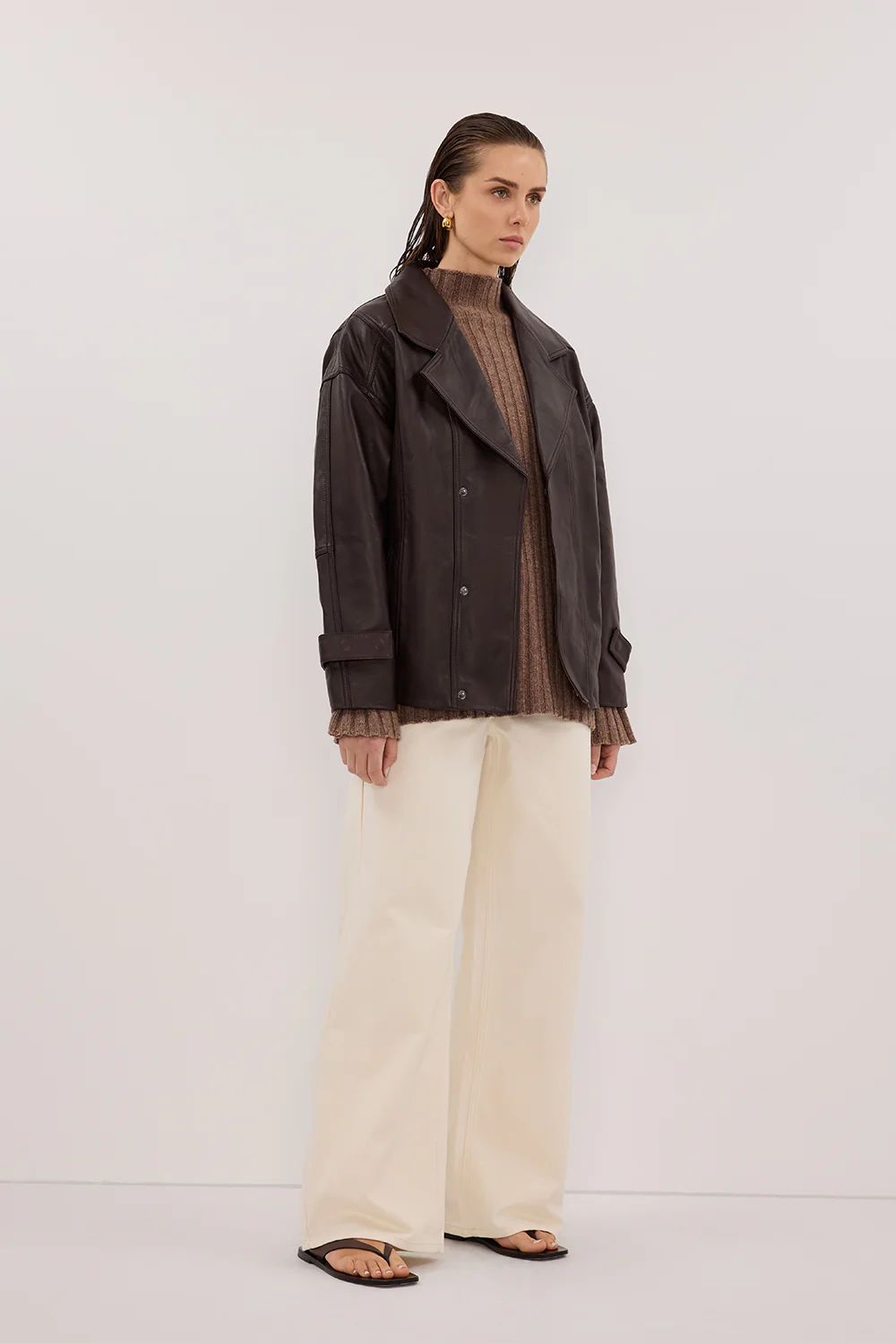 REAGAN 2.0 CREAM SLOUCHY JEAN - Gamepaces