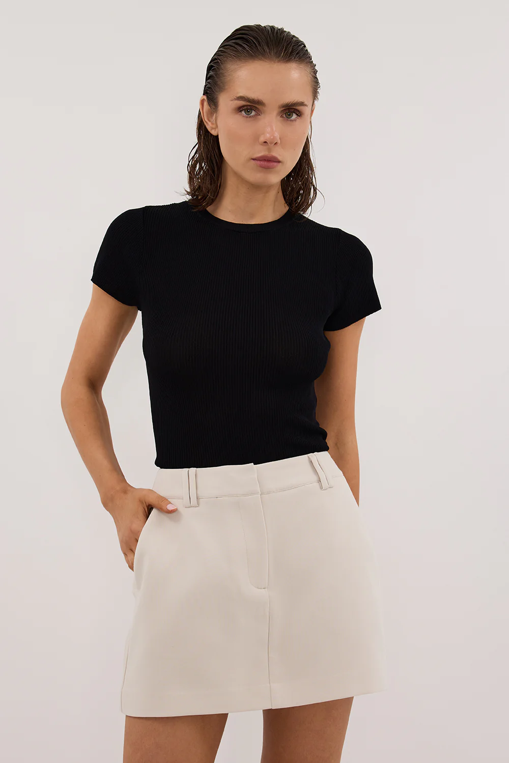 CHELSEA BONE TAILORED SKORT - Gamepaces