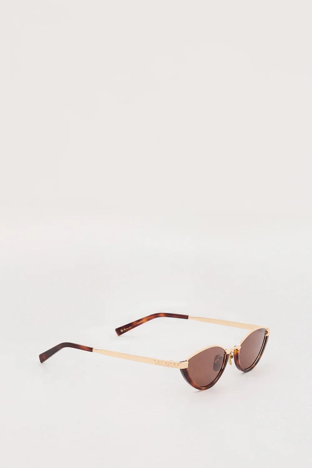 LUV LOU THE LIA GOLD BROWN SUNGLASSES - Gamepaces