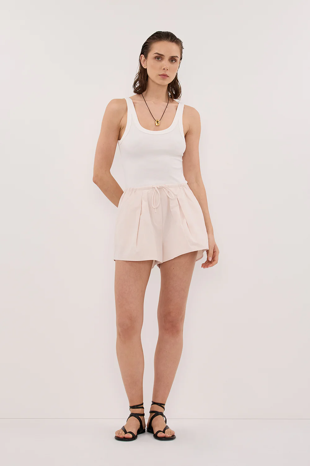 RAQUEL POWDER POPLIN SHORT - Gamepaces