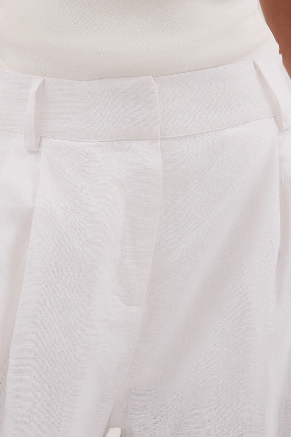 FRAN WHITE LINEN PANT - Gamepaces