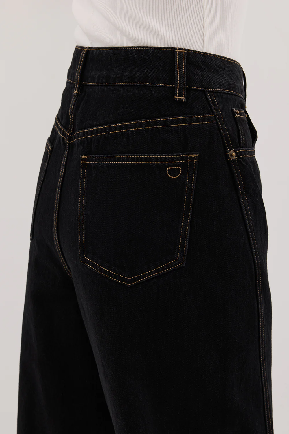 CARSON JET BLACK TALL WIDE LEG JEAN - Gamepaces