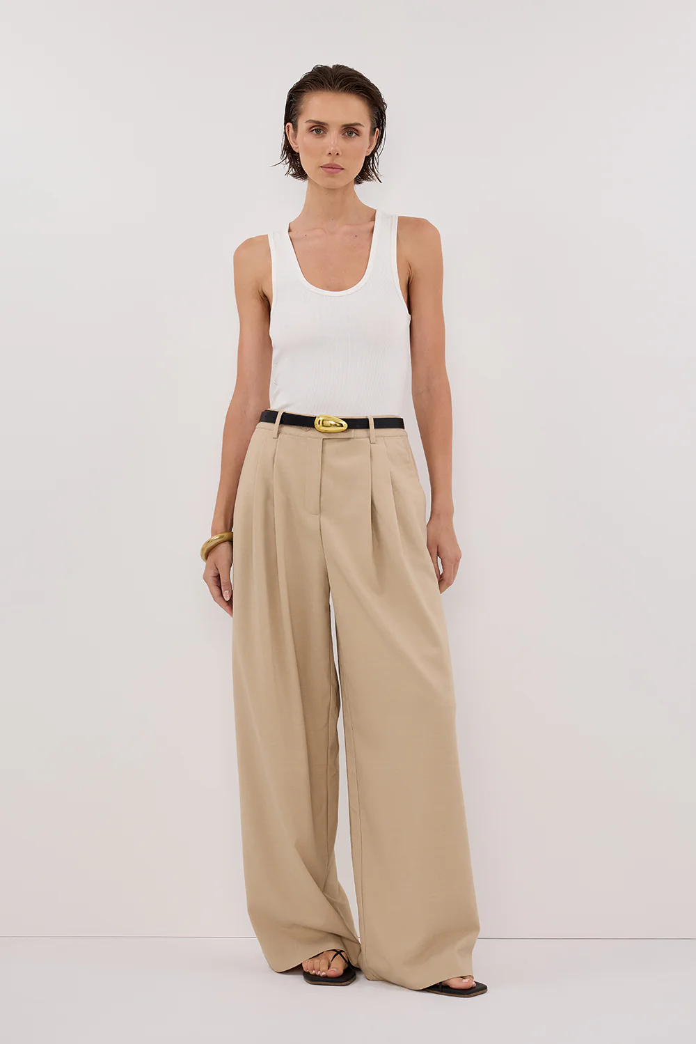 LOUIE NATURAL WIDE LEG PANT - Gamepaces