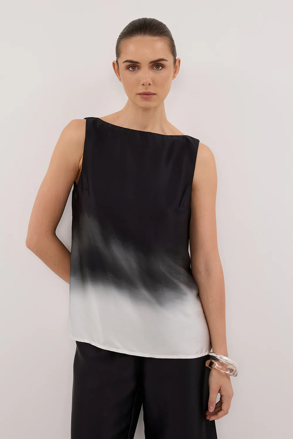HUXLEY OMBRE SILK TOP - Gamepaces