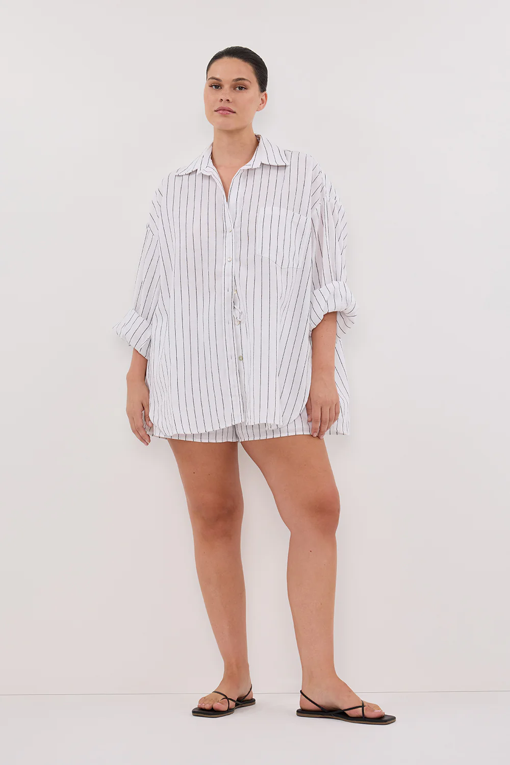 OLLIE WHITE STRIPE SHIRT - Gamepaces