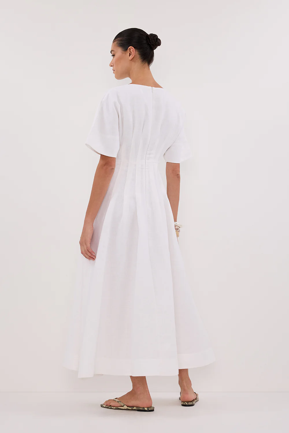 RAF OFF WHITE BOATNECK MIDI DRESS - Gamepaces