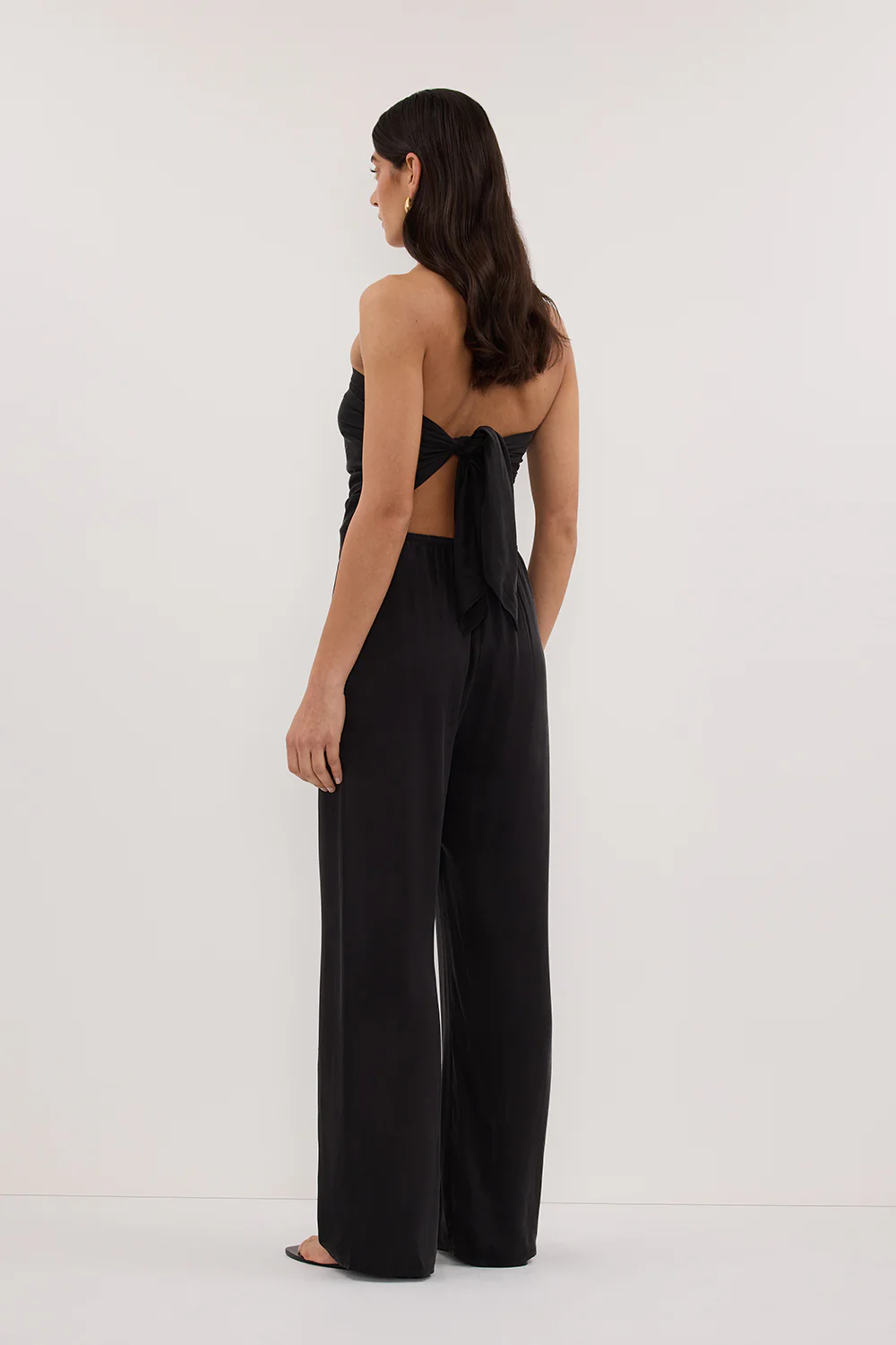 PERCY BLACK SILK SCARF TOP - Gamepaces