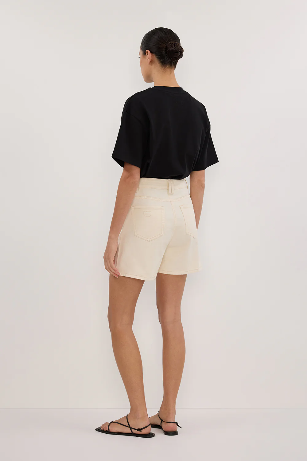 FINN CREAM DENIM SHORT - Gamepaces