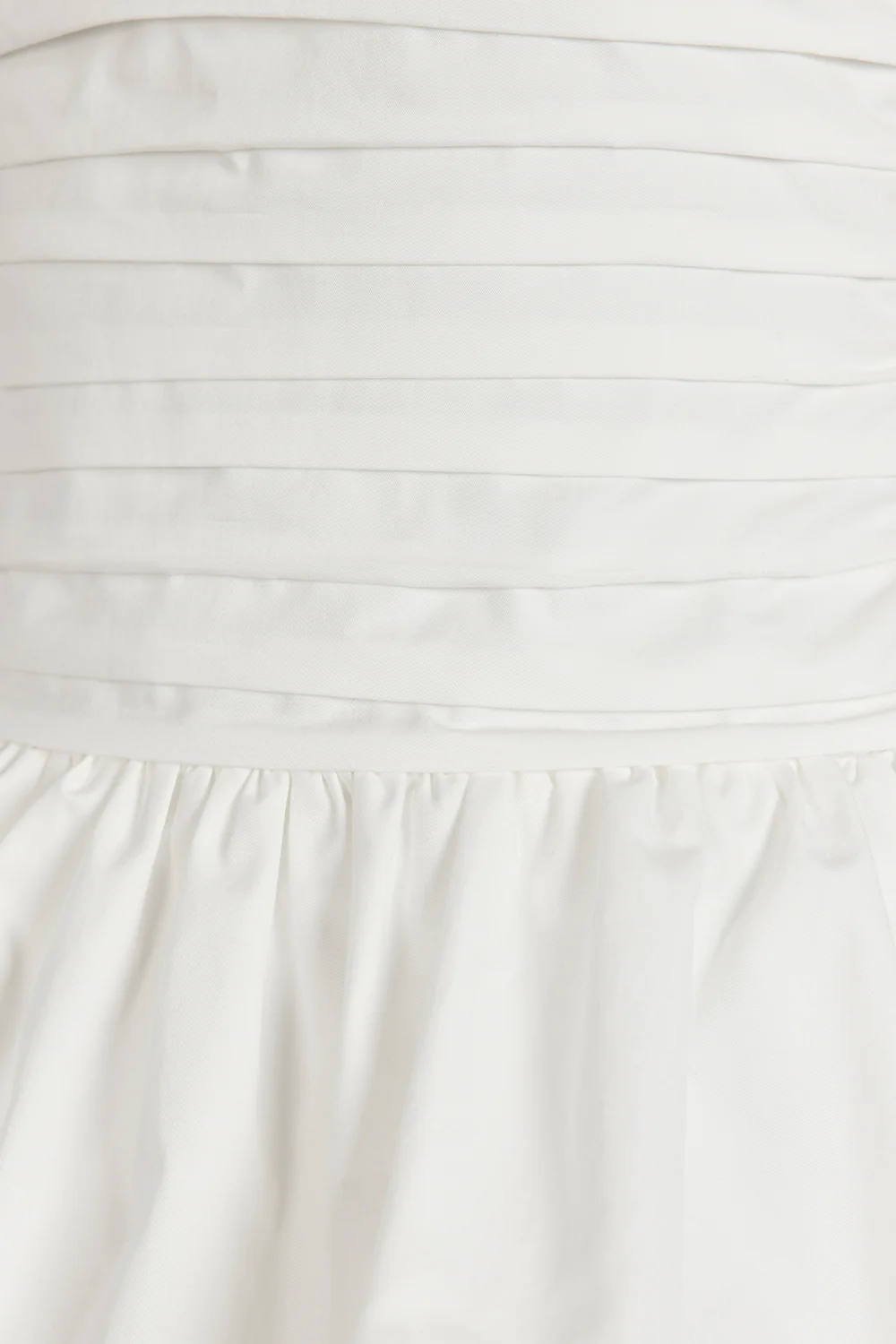 PEGGY WHITE COTTON STRAPLESS TOP - Gamepaces