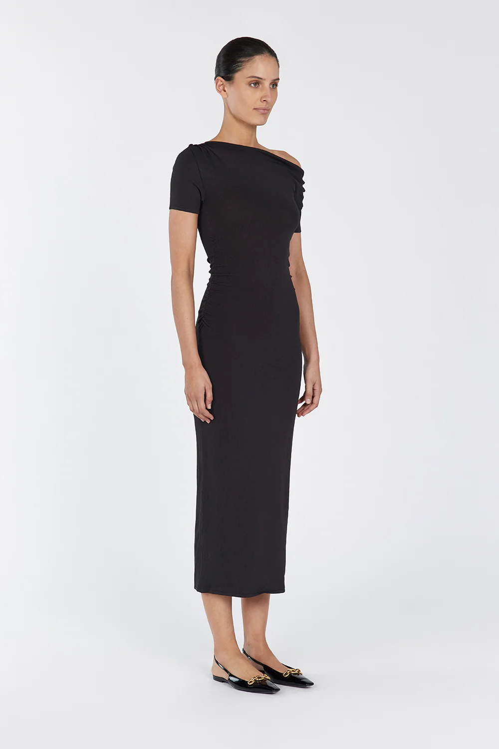 ENZO BITTER CHOC MIDI DRESS - Gamepaces