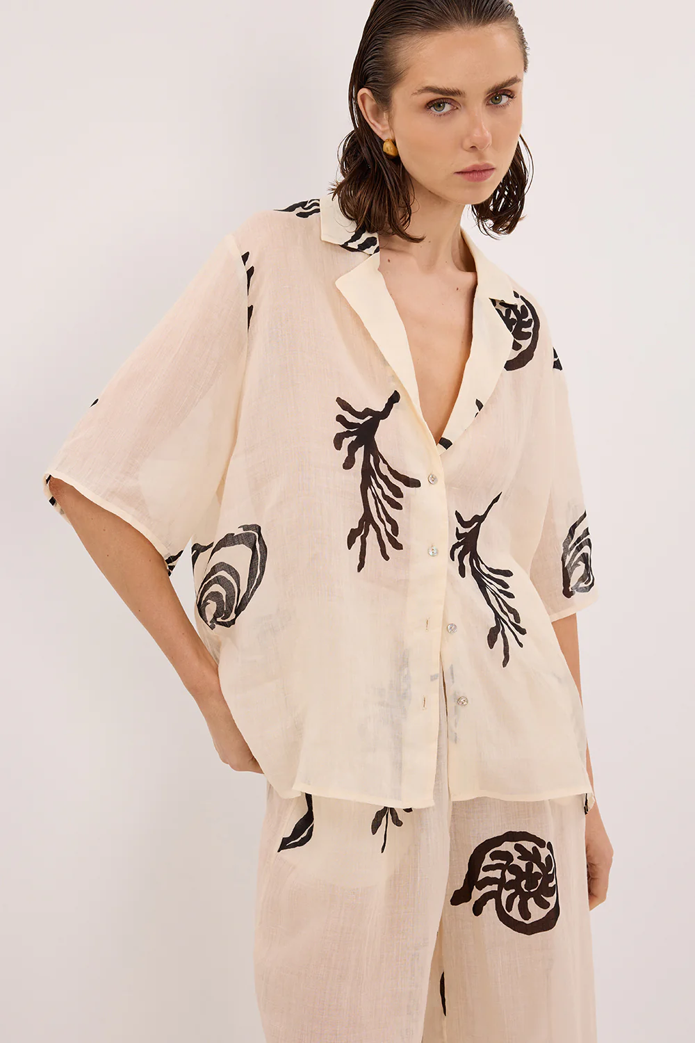 POSITANO SANSTONE RAMIE SHIRT - Gamepaces