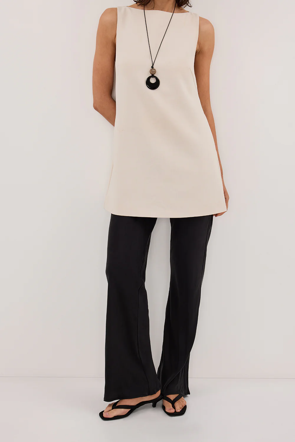 KYRA BLACK SILK BIAS PANTS - Gamepaces