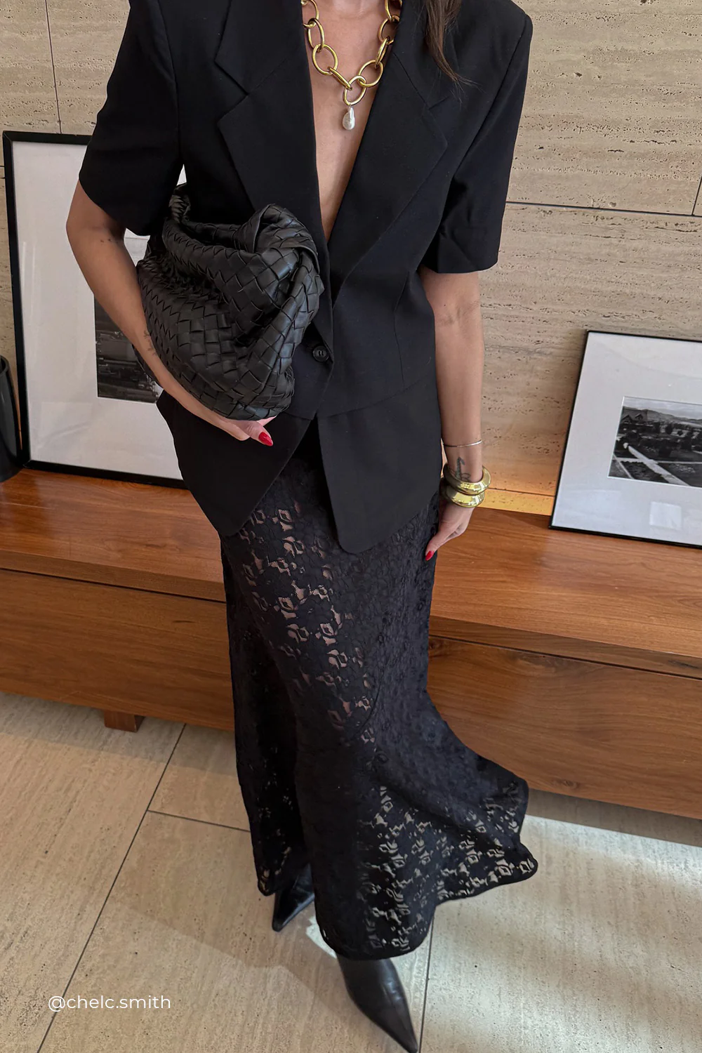 RITA BLACK SHORT SLEEVE BLAZER - Gamepaces