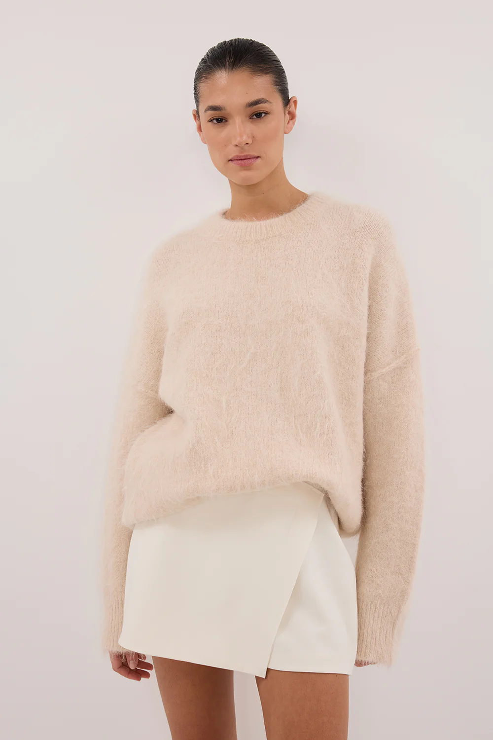 JULIE CREAM TAILORED SKORT - Gamepaces