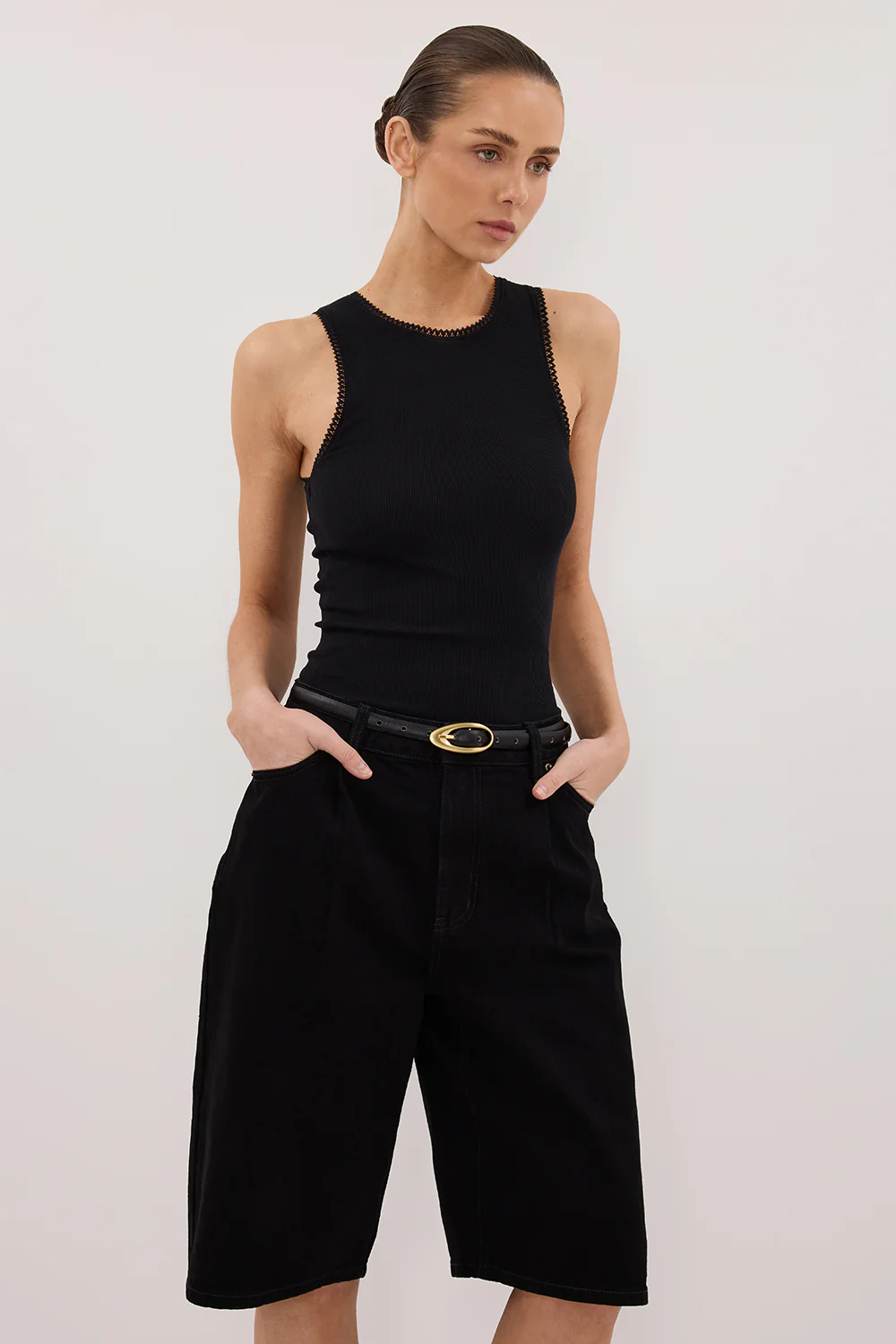 JACK JET BLACK DENIM BERMUDA SHORT - Gamepaces