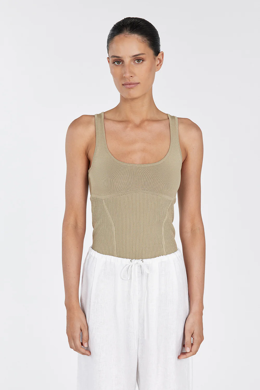MILO PUTTY SLEEVELESS KNIT TOP - Gamepaces