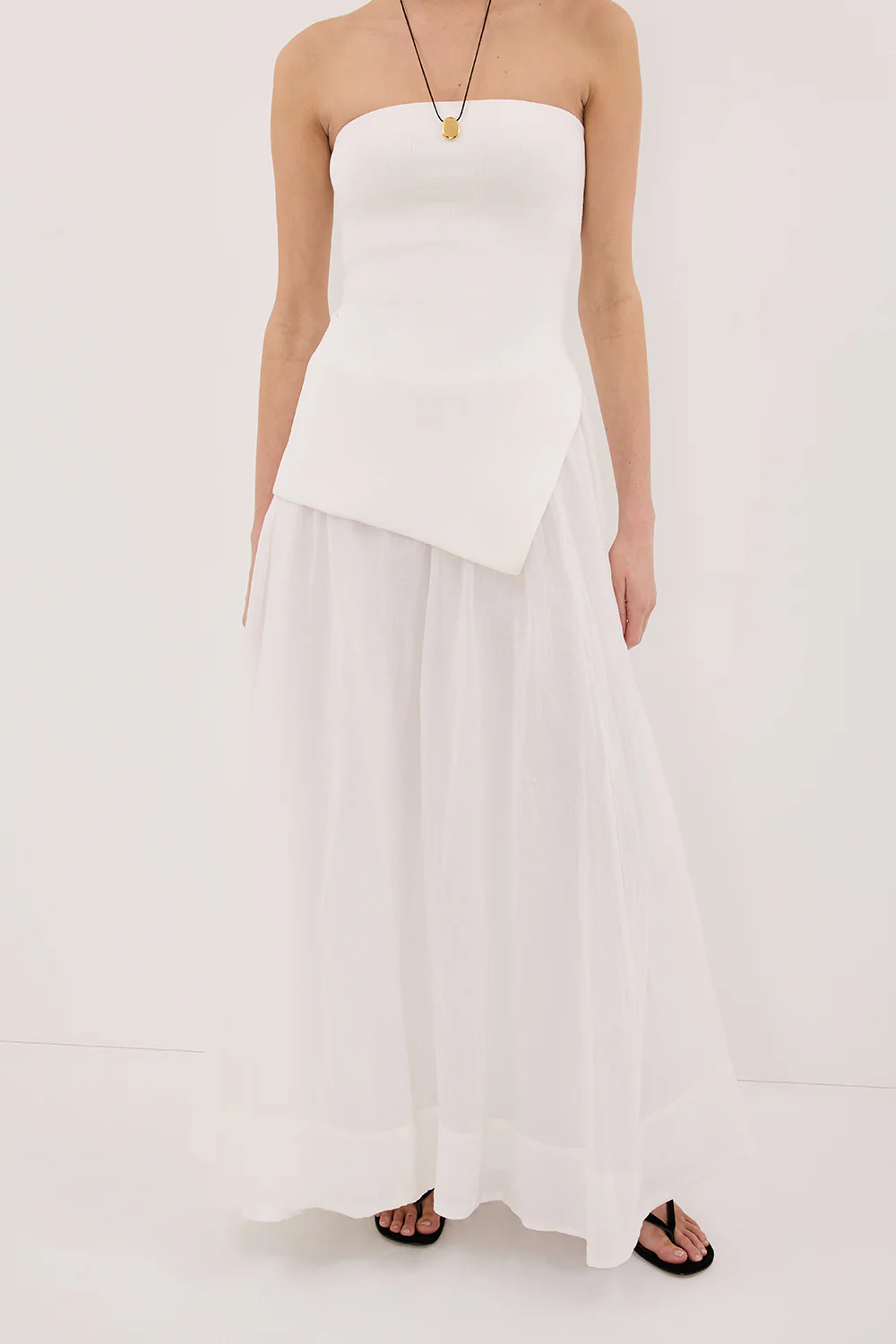 LAYNE WHITE RAMIE MAXI SKIRT - Gamepaces